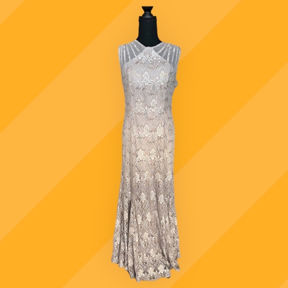 Lace Formal Gown  mermaid dress R&M Richard’s